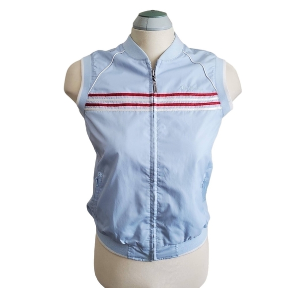 Ben Sherman Retro Light Blue Sleeveless Vest Size Medium - Picture 1 of 11